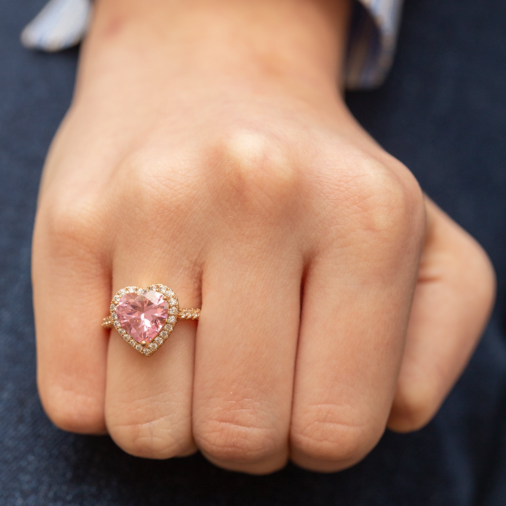 Bague En Plaqué Or Xuping Xp Tendance - Cœur