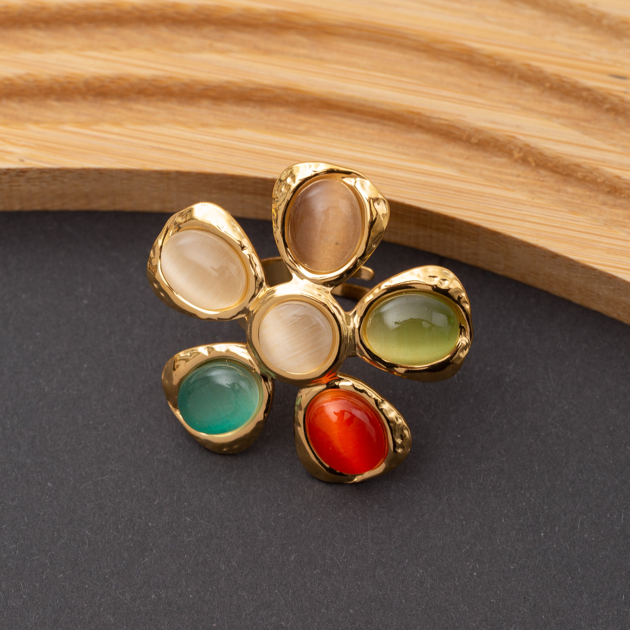 Bague NAYA en acier inoxydable garantie