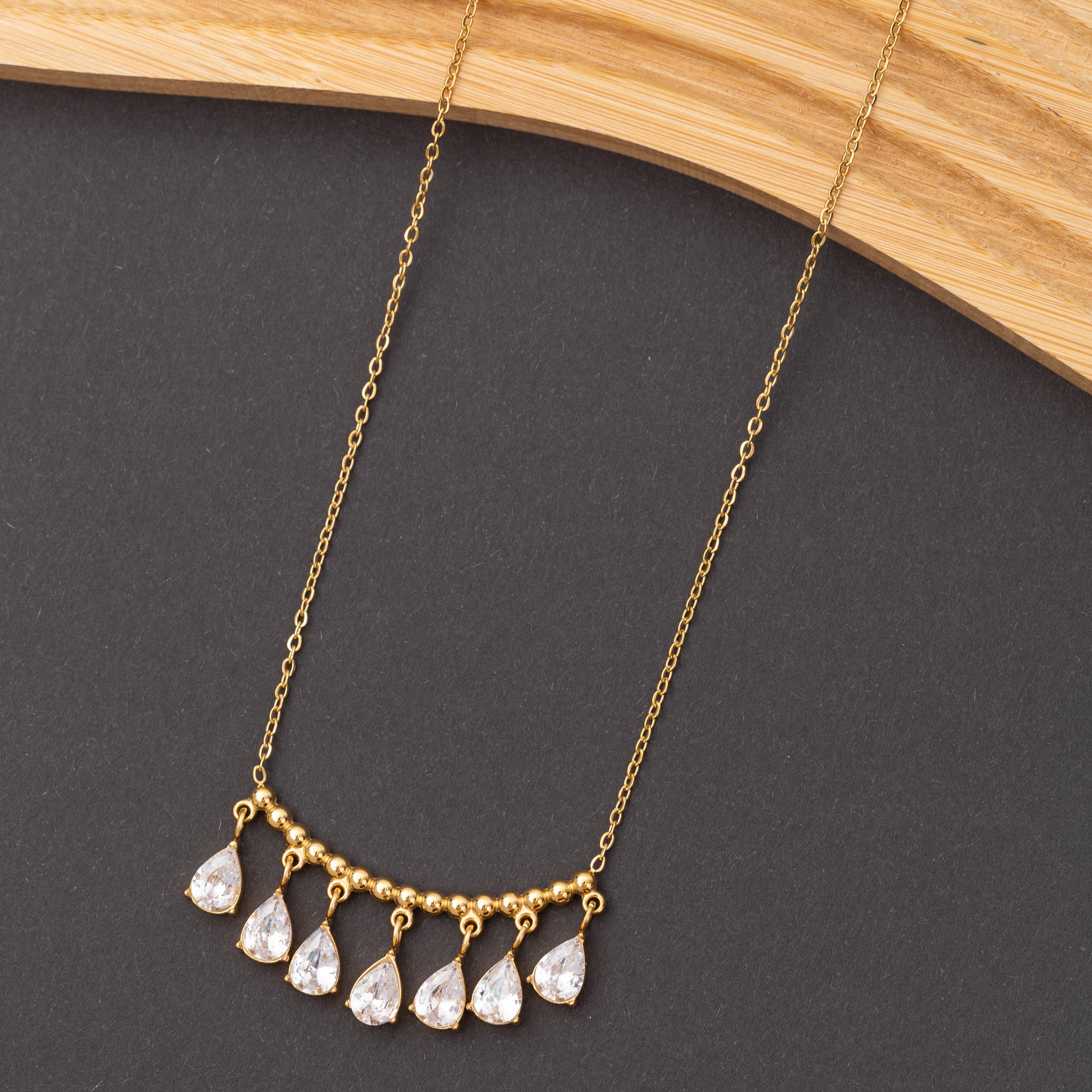 Collier Golden Rain en Acier inoxydable garanti