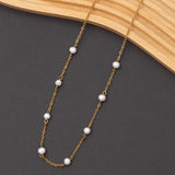 Collier Perla en perles d'eau douce et Acier inoxydable