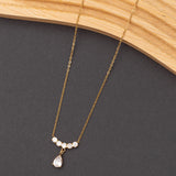Collier Solitaire en Acier inoxydable garanti