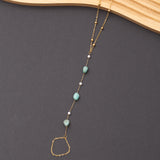 Chaîne de main en acier inoxydable garantie - Pierres Amazonite
