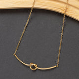 Collier en acier tendance en promo