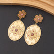 Boucles d'oreilles Pierre Rodochrosite en acier inoxydable