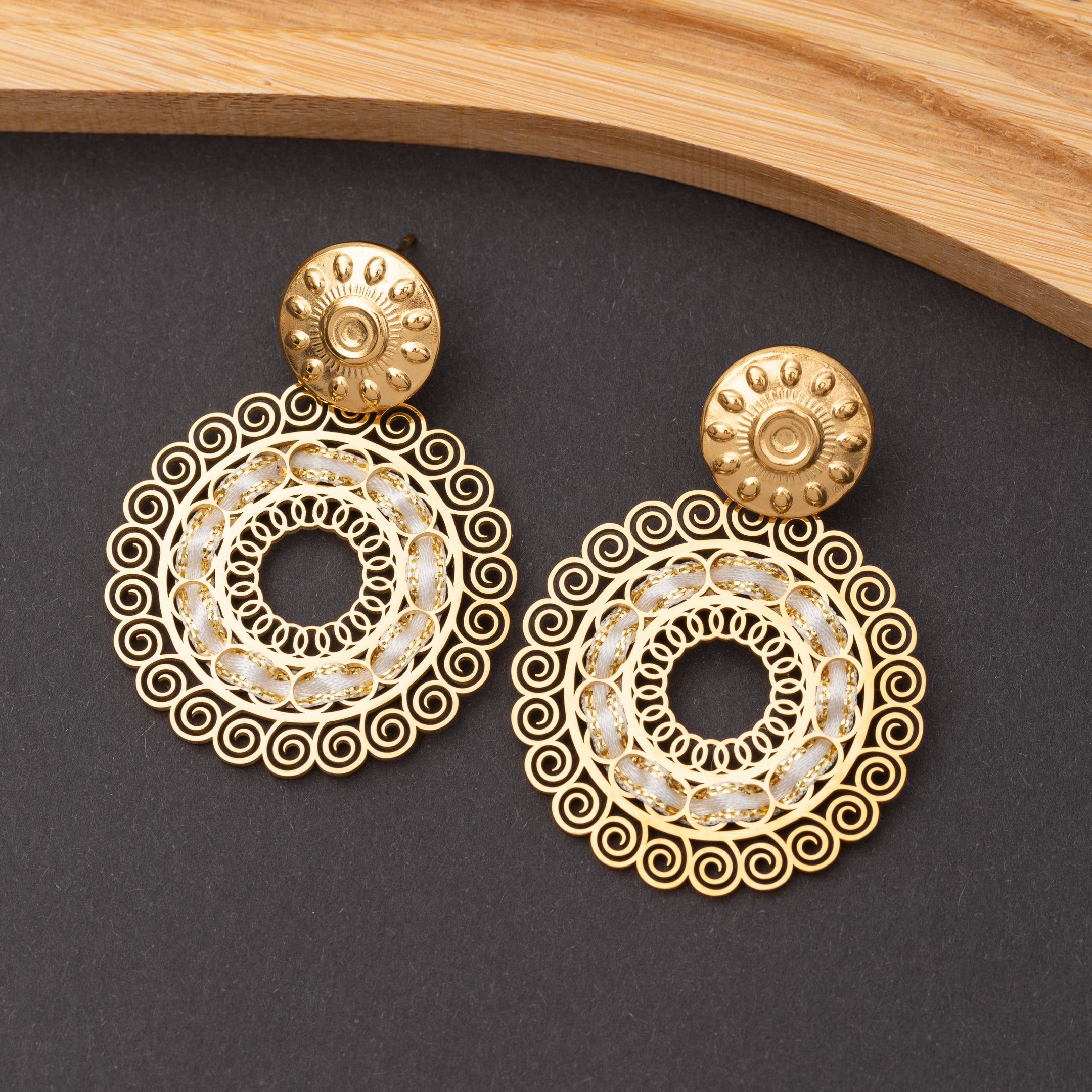 Boucles d'oreilles en acier inoxydable garanties
