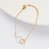 Gourmette en acier inoxydable perles en promo