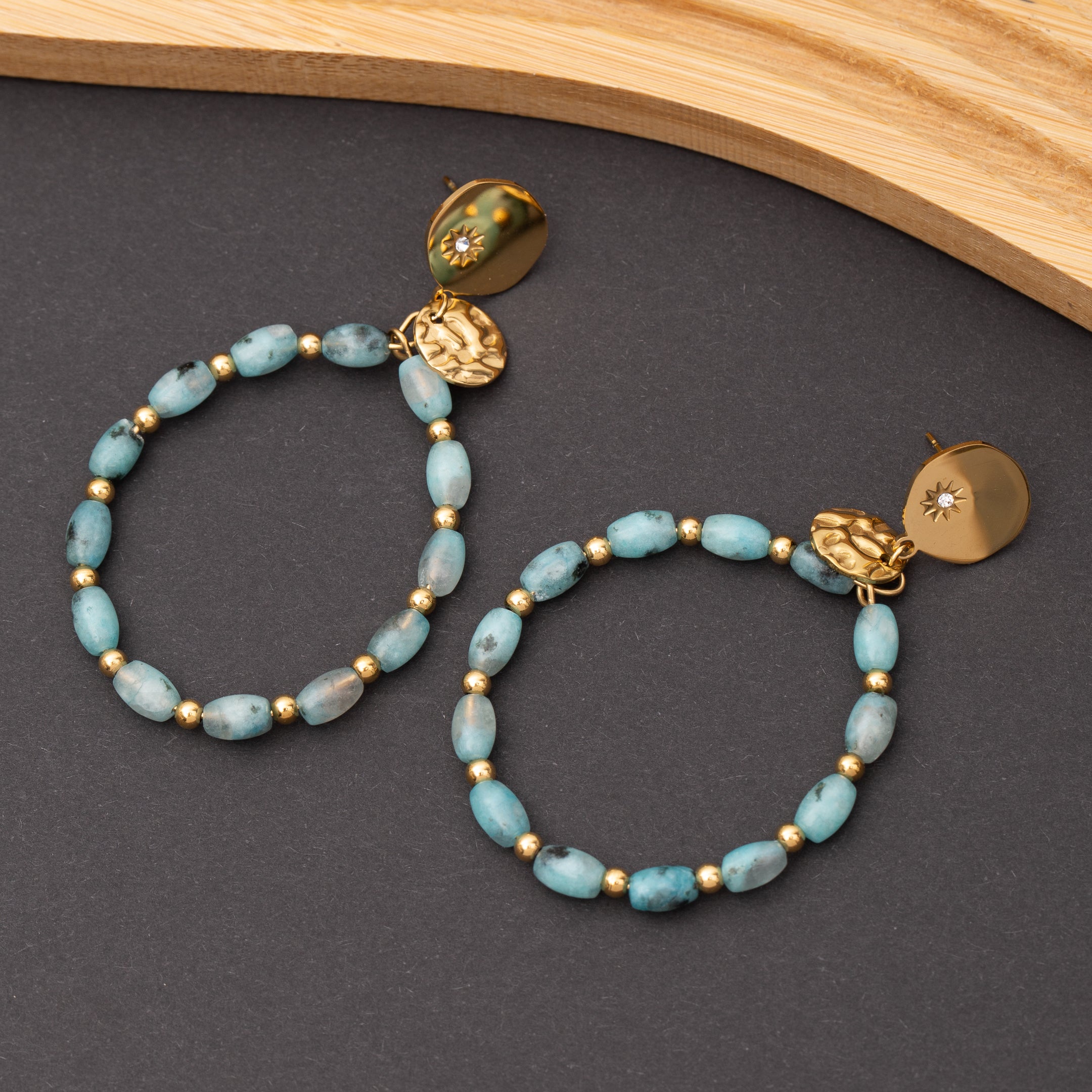 Boucles d'oreilles Pierre Appitite en acier inoxydable