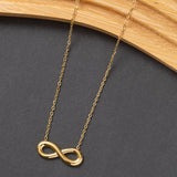 Collier en acier inoxydable infinity en promo