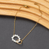 Gourmette en acier inoxydable perles en promo