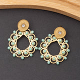 Boucles d'oreilles Pierre Cristal en acier inoxydable