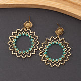 Boucles d'oreilles Pierre en Cristal en acier inoxydable