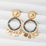 Boucles d'oreilles Pierre en Cristal en acier inoxydable