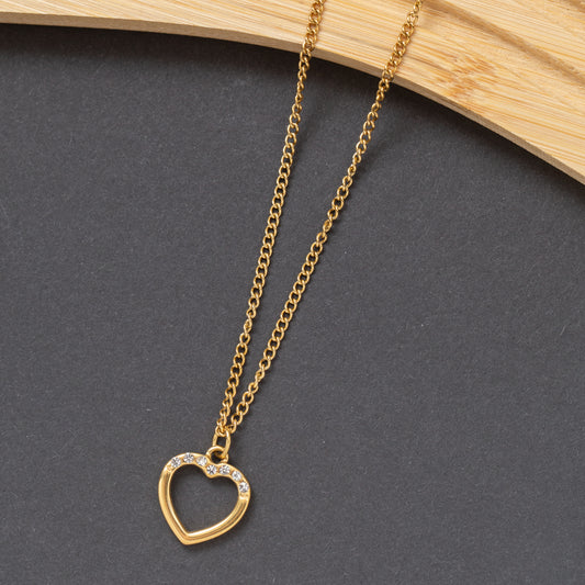 Collier en acier tendance en promo