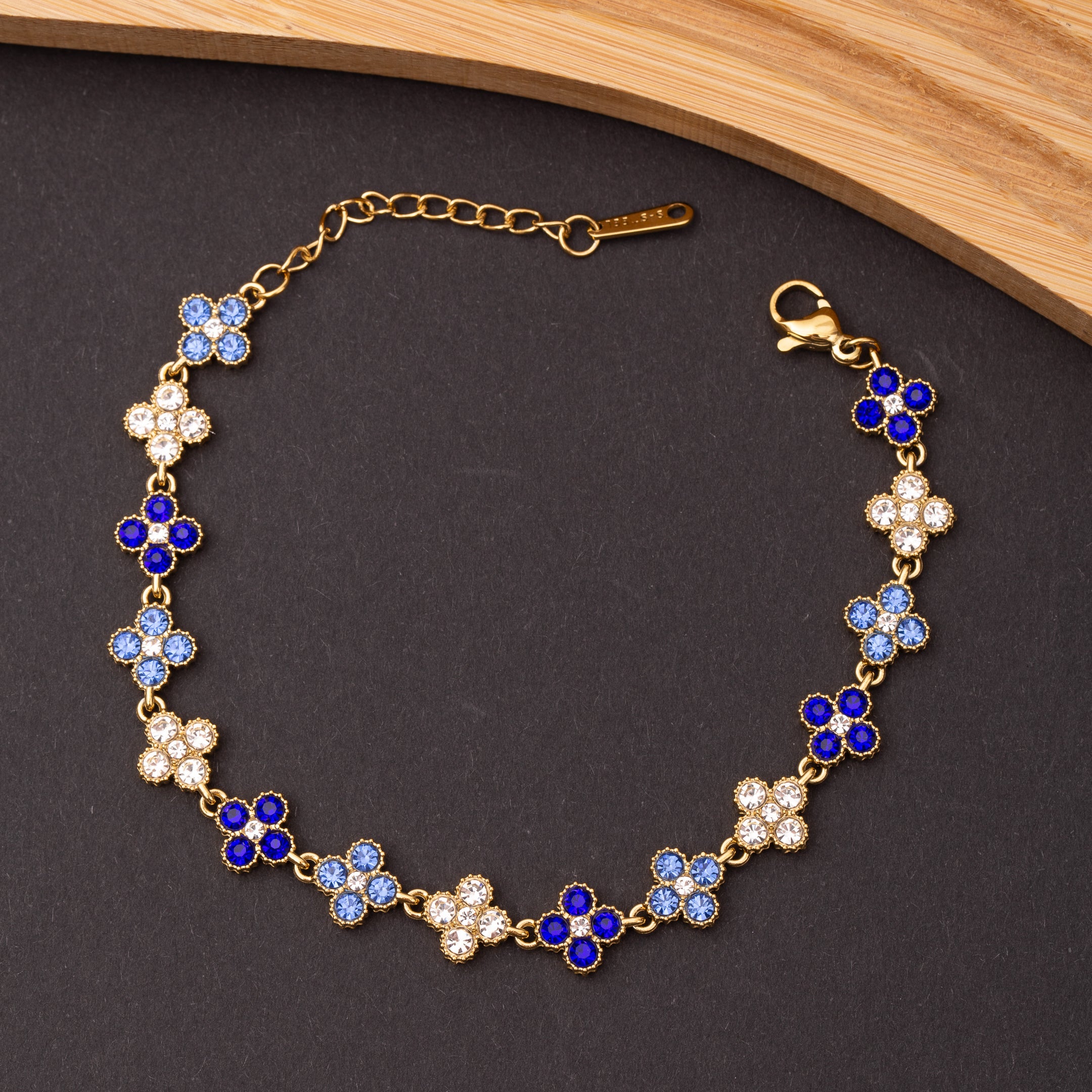 Gourmette Clover Bloom en acier inoxydable - En Promotion