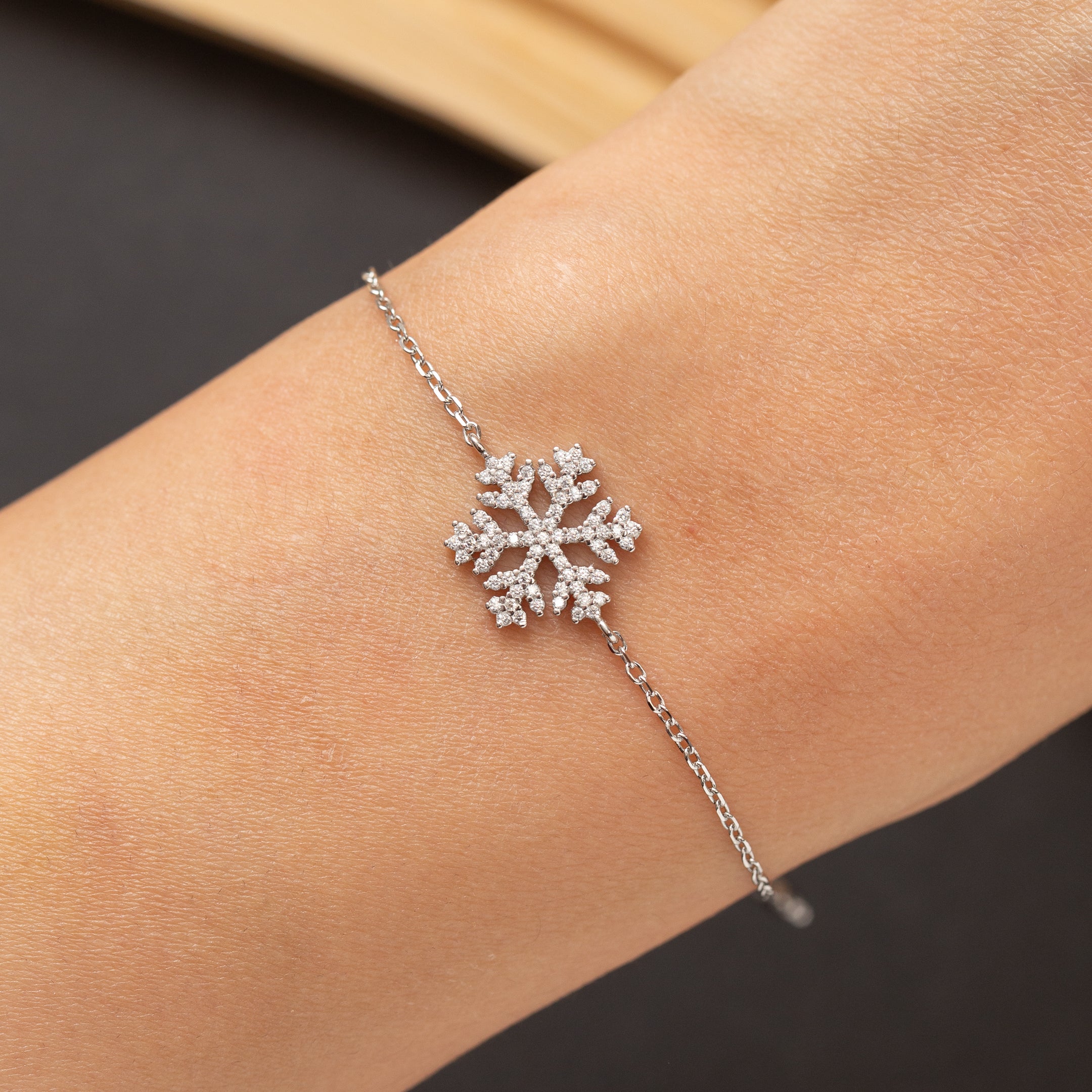 Gourmette en argent rhodié