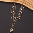 Collier à 3 rangées de chaînes en acier inoxydable