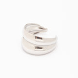 Bague en acier tendance - Taille standard