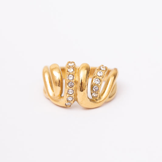 Bague Vintage en acier inoxydable