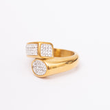 Bague Vintage en acier inoxydable