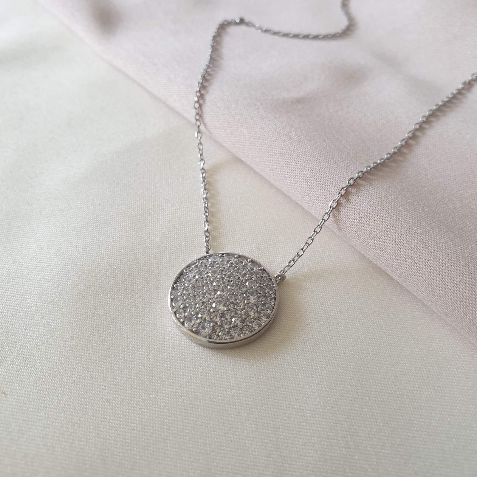 Collier argent Rhodié Garanti la ronde en pierre soldeargent - 40%