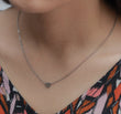 Collier acier garanti inoxydable petit cœur argenté