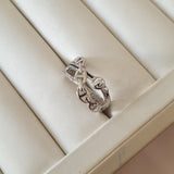 Bague Argent Rhodié Garanti tif tendance grain de café