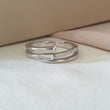 Bague Argent Rhodié Garanti clou simple soldeargent - 40%