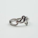 Bague Argent Rhodié Garanti tif papillon
