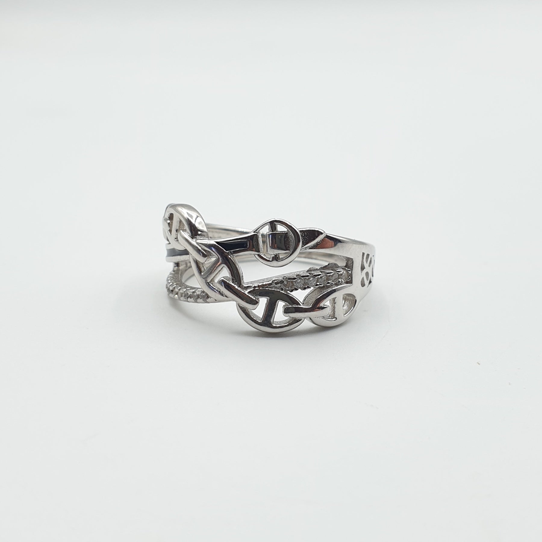 Bague Argent Rhodié Garanti tif tendance grain de café