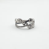 Bague Argent Rhodié Garanti tif tendance grain de café