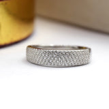 Bague argent Rhodié garanti rectangle