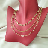 Collier acier inoxydable 3 lignes style k