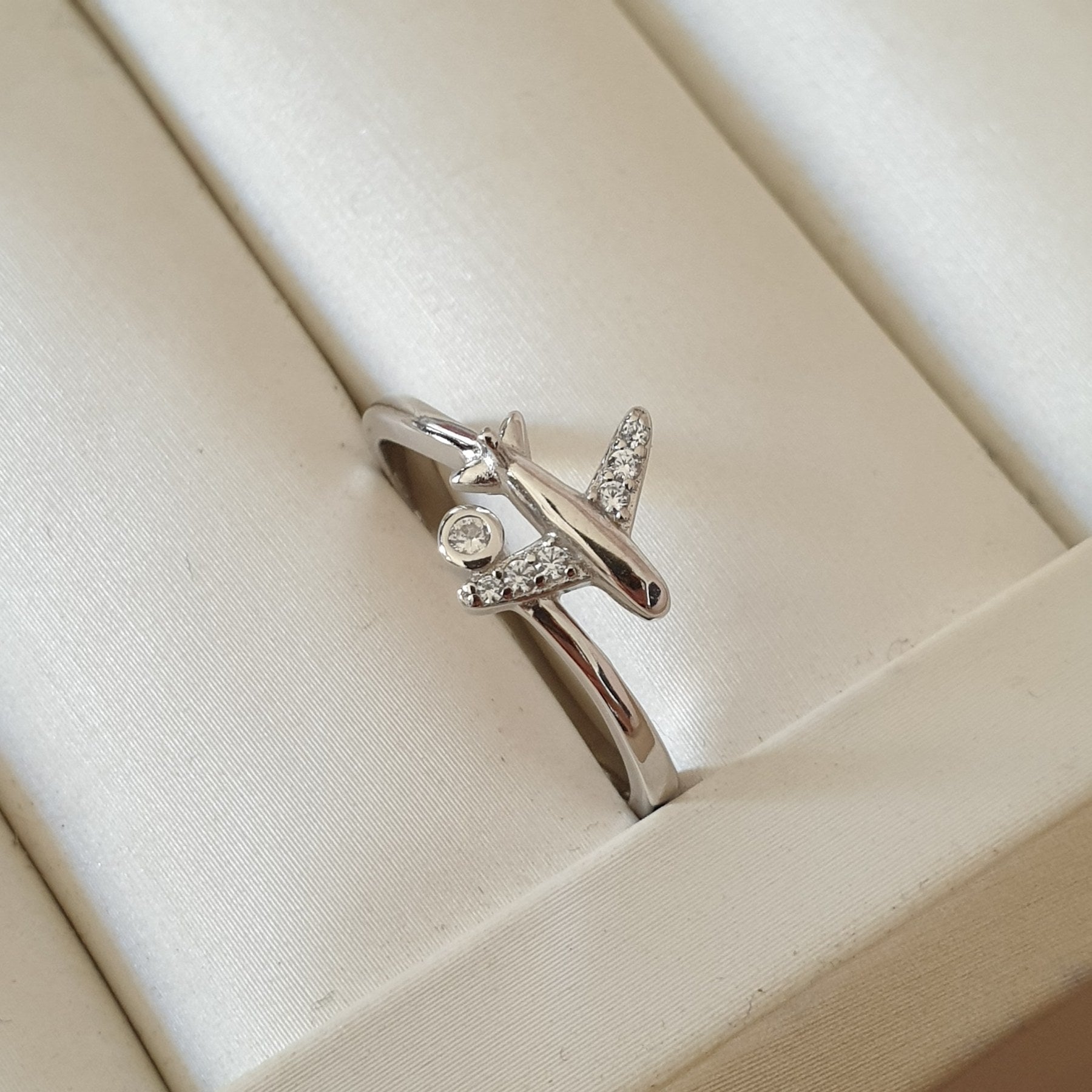 Bague Argent Rhodié Garanti the plane