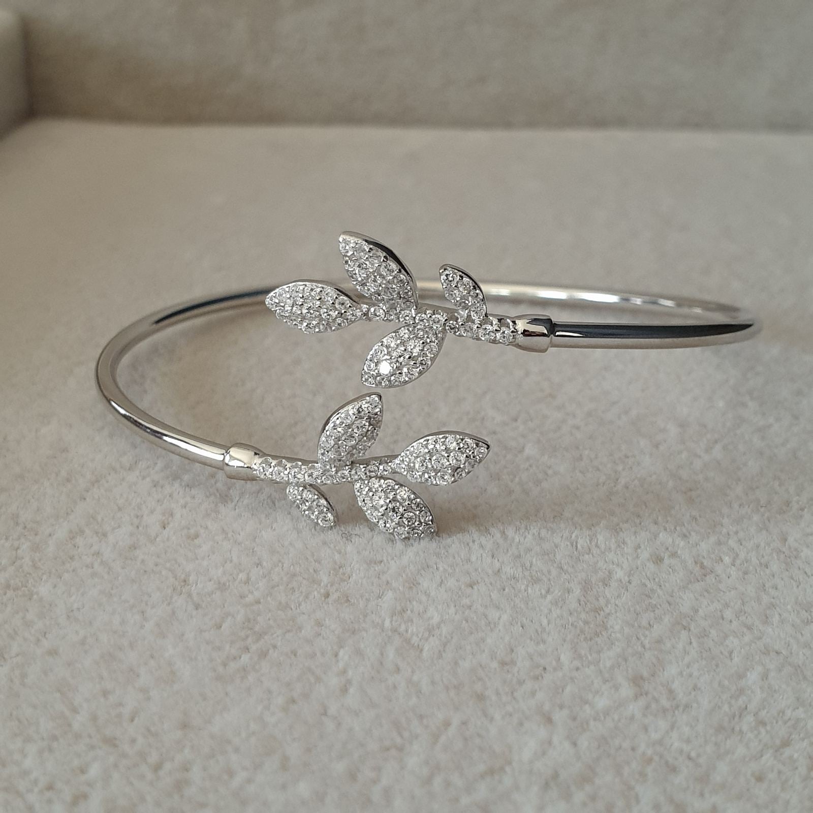 Bracelet Argent Rhodié garanti soldeargent - 40% césar tige