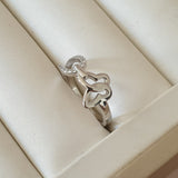 Bague Argent Rhodié Garanti tif papillon