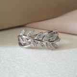 Bague Argent Rhodié Garanti la tige tendance