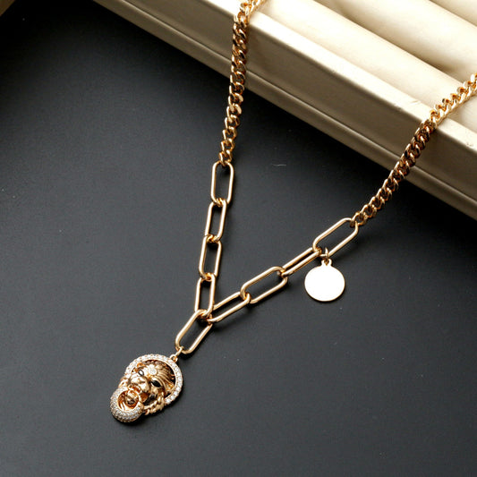 Collier Plaqué Or Xuping Xp Tendance the Lion