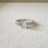Bague  Argent Rhodié Garanti solitaire زخرفة soldeargent - 40%