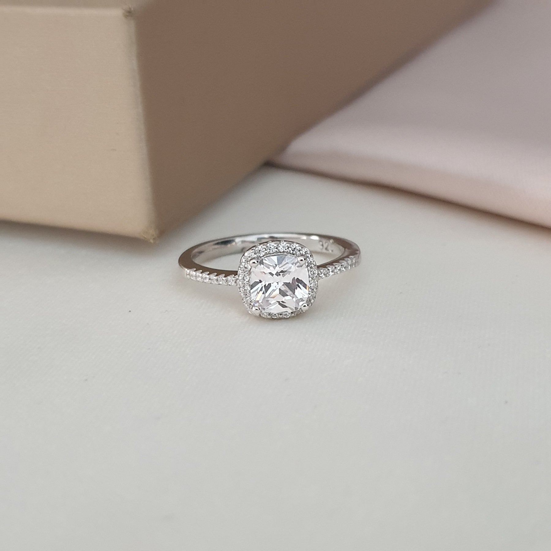 Bague Argent Rhodié Garanti le carré
