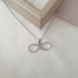 Collier Argent Rhodié Garanti soldeargent - 40% infinity fine