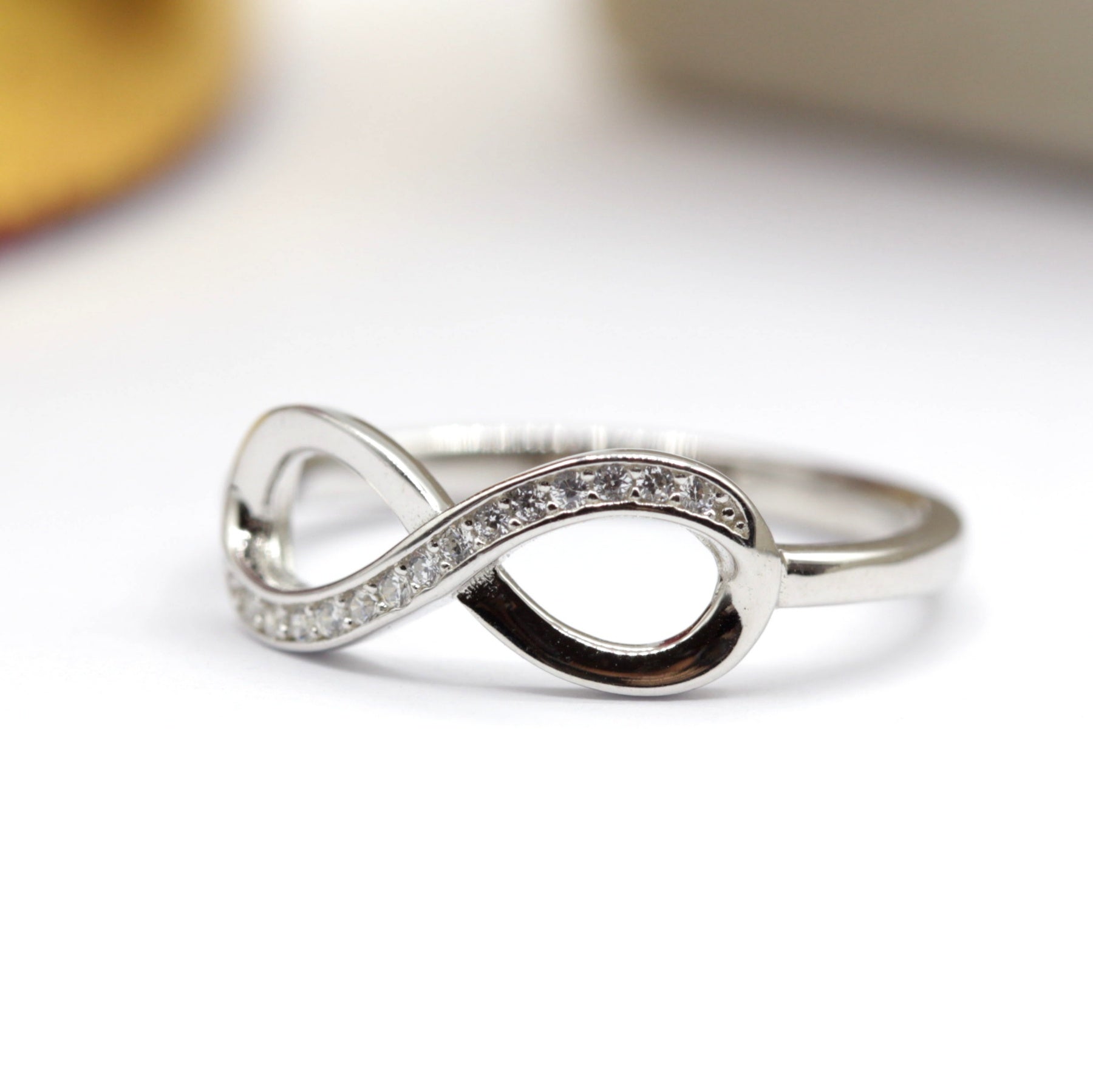 Bague argent Rhodié garanti infinity