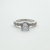Bague  Argent Rhodié Garanti solitaire زخرفة soldeargent - 40%