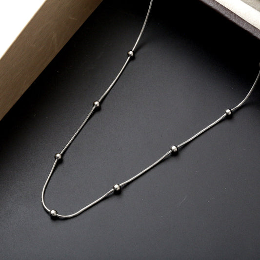 Collier plaqué Or Xp tendance argenté fine boules