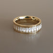 Bague acier garanti inoxydable pierre blanche anneau doré