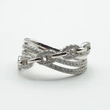 Bague Argent Rhodié Garanti modèle tif tendance 4 soldeargent - 40%