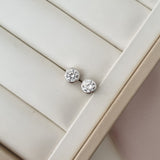Boucle d'oreille argent Rhodié garanti the stone