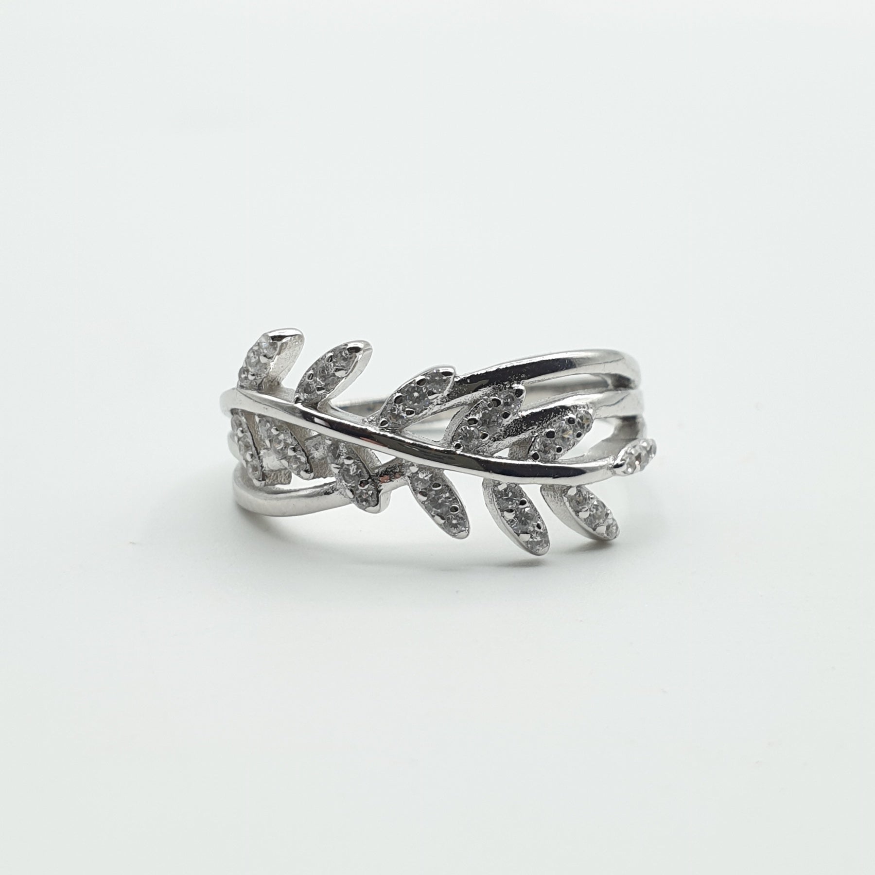 Bague Argent Rhodié Garanti la tige tendance