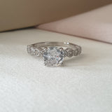 Bague  Argent Rhodié Garanti solitaire زخرفة soldeargent - 40%