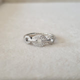 Bague Argent Rhodié Garanti europe soldeargent - 40%