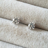 Boucles d'oreilles Argent Rhodié Garanti  une pierre